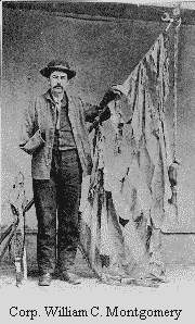 William Montgomery and Flag Of 76th Ohio photo